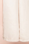 Paige Champagne Halter Neck Sleeveless Satin Jumpsuit w/ Belt | Boutique 1861 bottom