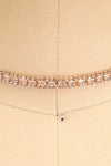 Paislee Gold Crystal Choker Necklace | Boutique 1861 close-up