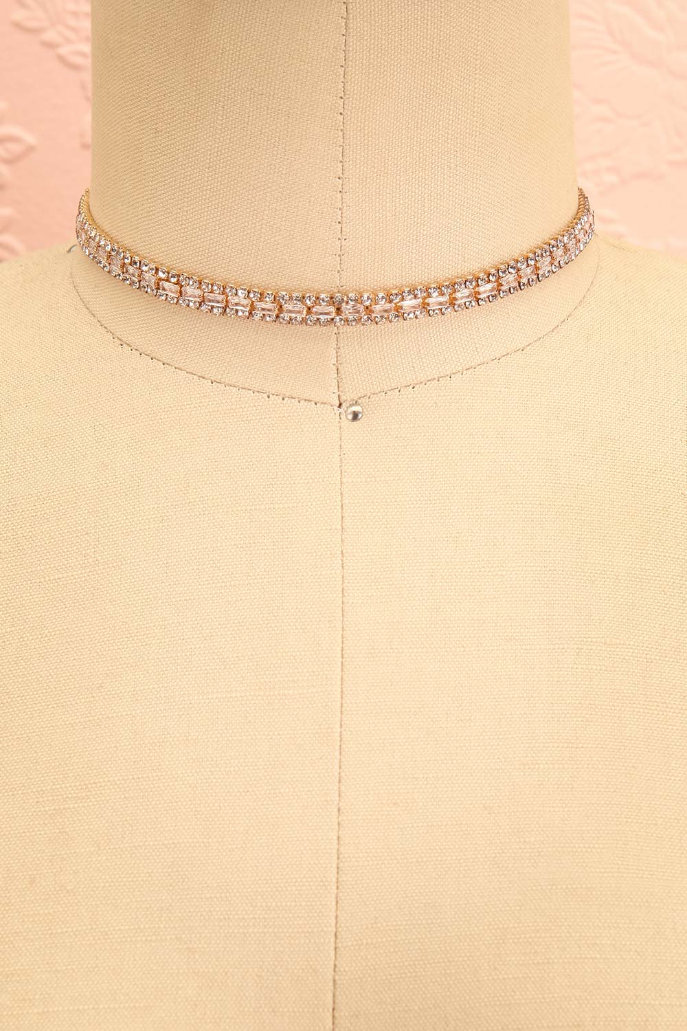 Paislee Gold Crystal Choker Necklace | Boutique 1861
