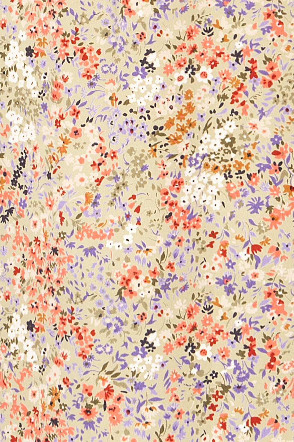 Pajai Floral Print Midi Skirt w/ Elastic Waist | La petite garçonne fabric 