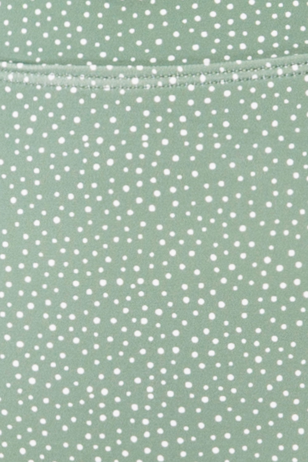 Palic Green High-Waisted Polka Dot Bikini Bottom | La petite garçonne fabric 