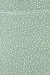 Palic Green High-Waisted Polka Dot Bikini Bottom | La petite garçonne fabric