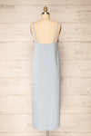 Palmi Blue V-Neck Midi Slip Dress by Dailystory | La petite garçonne back view
