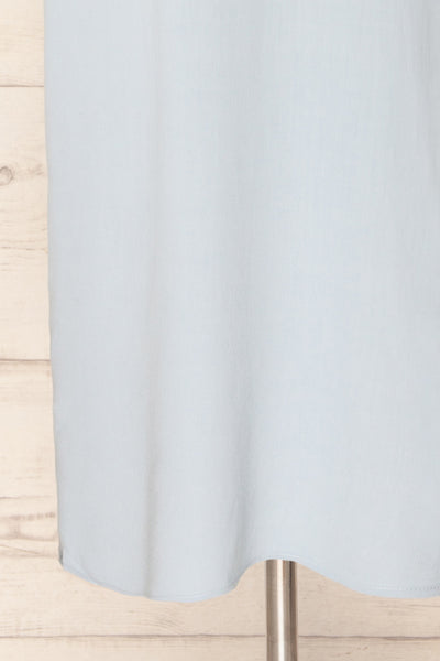 Palmi Blue V-Neck Midi Slip Dress by Dailystory | La petite garçonne bottom