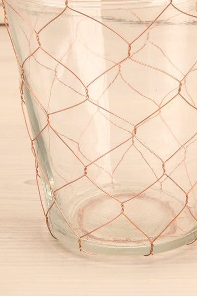 Paluzza Glass with Copper Wire | La petite garçonne detail close-up