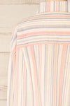 Pamella Cropped Stripped Shirt | La petite garçonne  back close-up