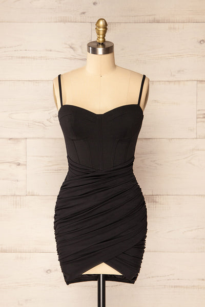 Elga Short Black Dress