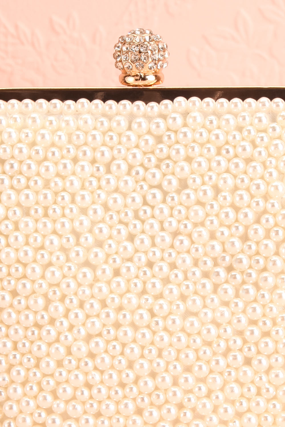 Antiope Pearl Crossbody Clutch clasp close-up | Boudoir 1861