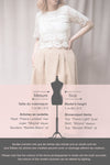 Moyna Beige Ankle Length High-Waisted Skirt | Boutique 1861 model infos