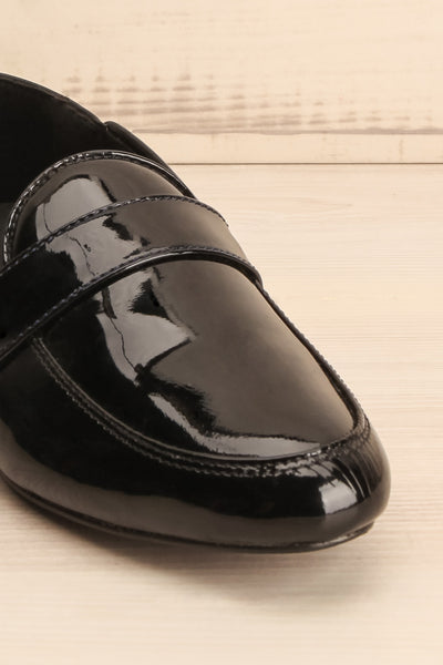 Papeete Black Dress Loafers with Buckles front close-up | La Petite Garçonne Chpt. 2 5