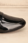 Papeete Black Dress Loafers with Buckles side front close-up | La Petite Garçonne Chpt. 2 8