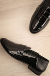 Papeete Black Dress Loafers with Buckles flat lay | La Petite Garçonne Chpt. 2