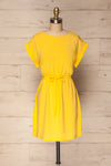 Paral Yellow Loose Short Sleeved Short Dress | La Petite Garçonne