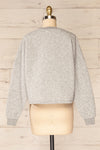 Paris Grey Cropped Sweater w/ Drawstring | La petite garçonne back view