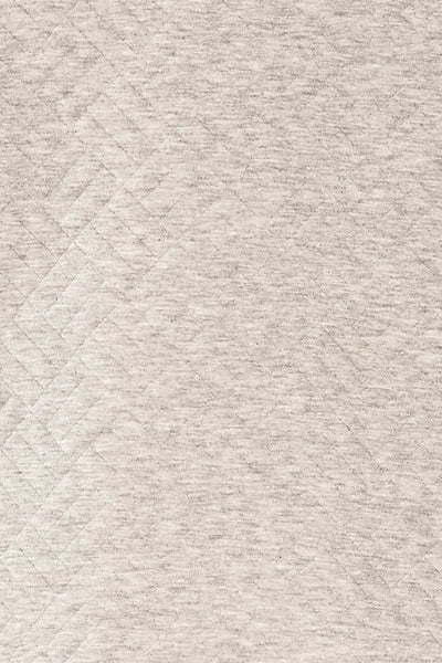 Paris Grey Cropped Sweater w/ Drawstring | La petite garçonne texture