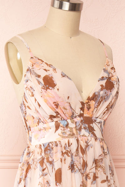 Parnassia Floral Maxi Dress | Boutique 1861 side close up