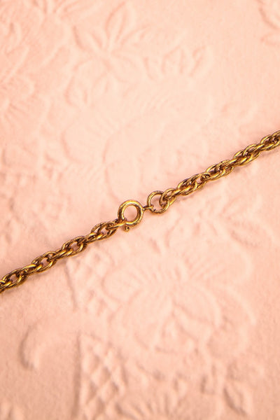 Mehonia - Antique gold pendant necklace 5
