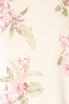 Paszkow White Floral Crew Neck Sweater | La petite garçonne fabric