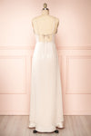 Patricia Champagne Dress w/ Ruffles | Boutique 1861 back view