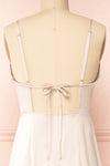 Patricia Champagne Dress w/ Ruffles | Boutique 1861 back close-up