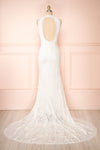 Patsy White Lace Wedding Dress w/ Open-Back | Boudoir 1861 back view