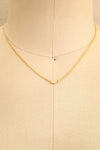 Pauline Caron Gold Choker Necklace with Opal Charm