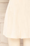 Peer Faux Linen High-Waisted Linen Shorts | La petite garçonne close up