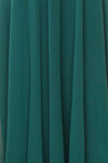 Peggie Emerald Chiffon Maxi Dress w/ Embroidered Back | Boudoir 1861 texture