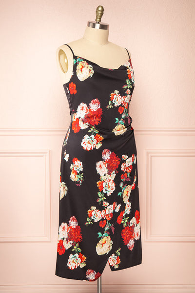 Pehony | Cowl Neck Midi Slip Dress | Boutique 1861 side plus size