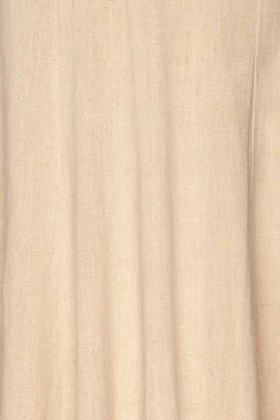 Pelczyce Sand Flared Midi Skirt w/ Belt fabric | La petite garçonne