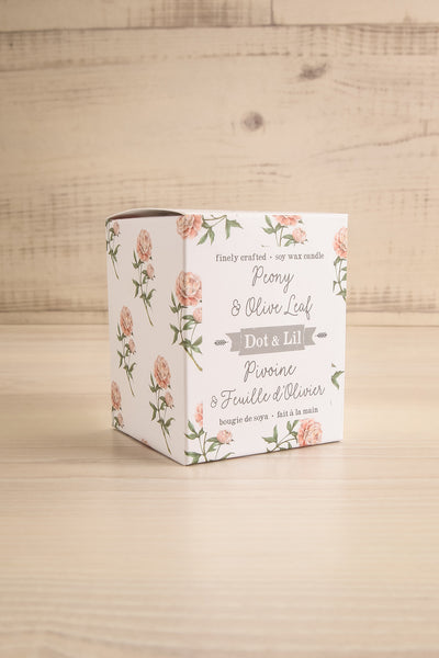 Peony and Olive Leaf Candle | La petite garçonne box