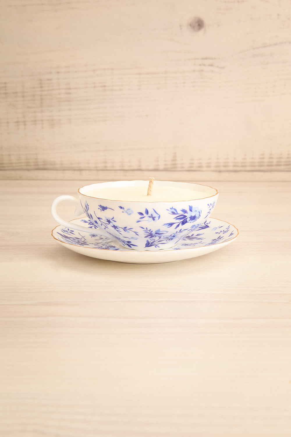 Teacup Candle Peony and Olive Leaf Candle