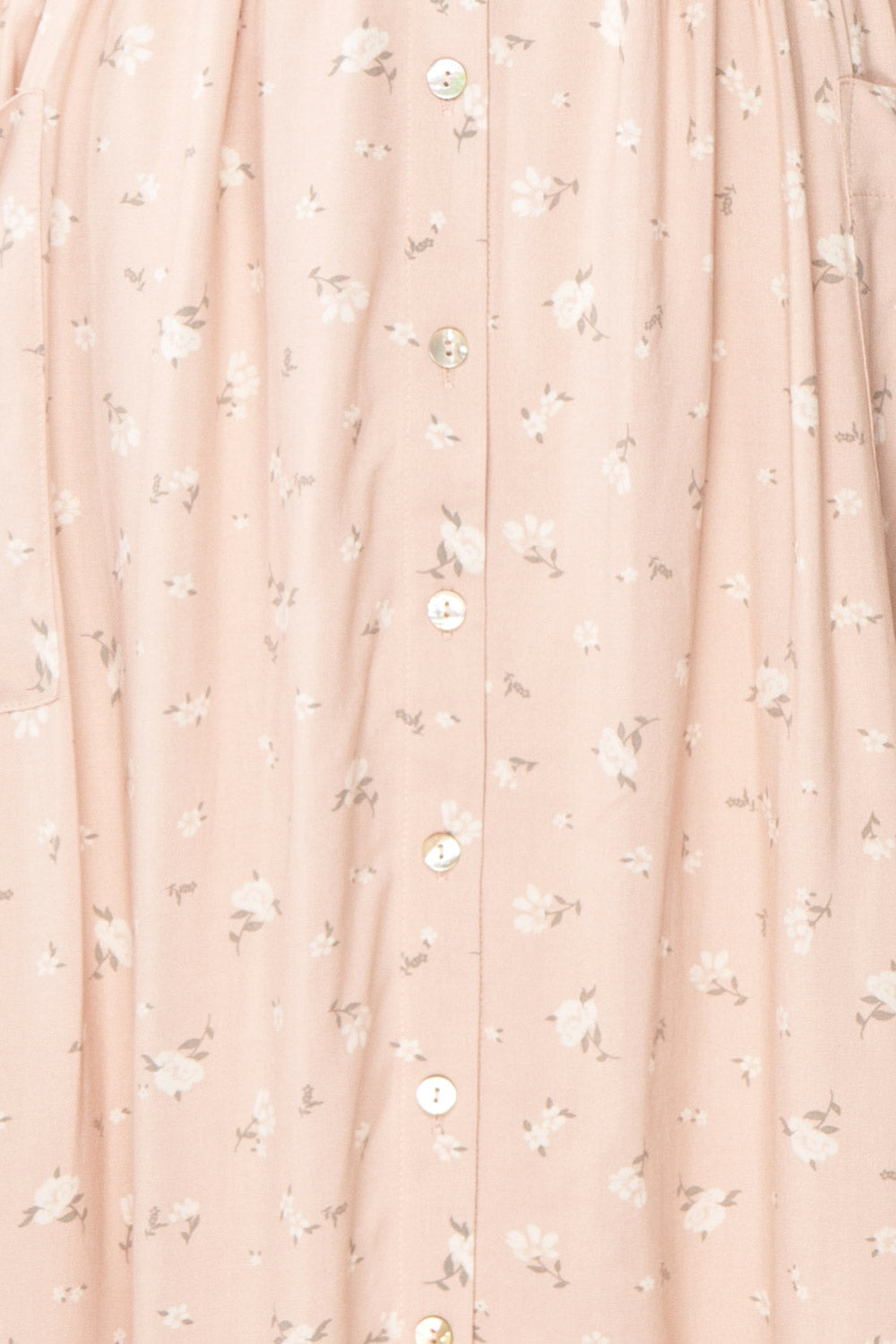 Peppa Pink Floral Midi Shirtdress w/ Pockets | Boutique 1861 fabric 