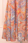 Percie Paisley Midi Dress w/ Short Sleeves | Boutique 1861 bottom