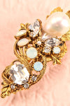 Perlina Antique Gold Hair Clip with Pearls and Crystals | Boudoir 1861