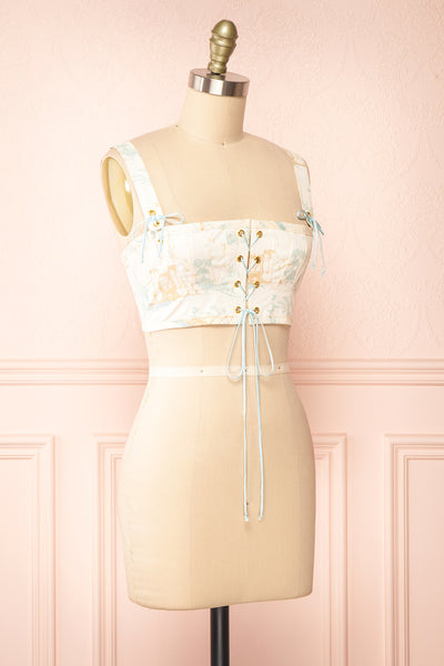 Persephone Cropped Corset Top | Boutique 1861 side view