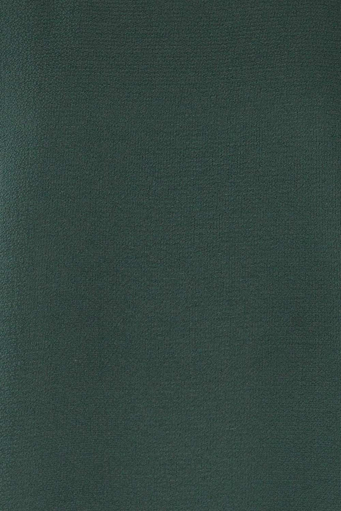 Perth Green Crepe Short Sleeve Blouse | La petite garçonne