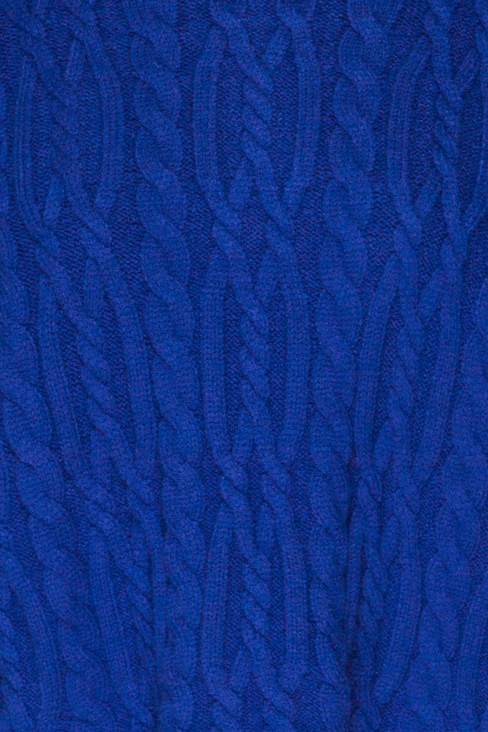 Pertosa Royal Blue Batwing Sleeves Sweater | La Petite Garçonne fabric detail 