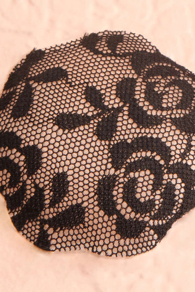 Petales Black Lace Pattern Adhesive Pasties | Boutique 1861 close-up