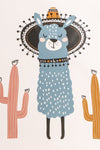 Sac Sombrero Llama Paper Gift Bag | La petite garçonne close-up
