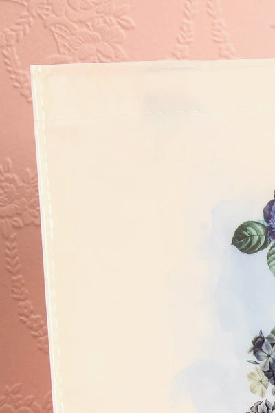 Petit Sac Vernis Blu 1861 - Cream glossy reusable bag front close-up