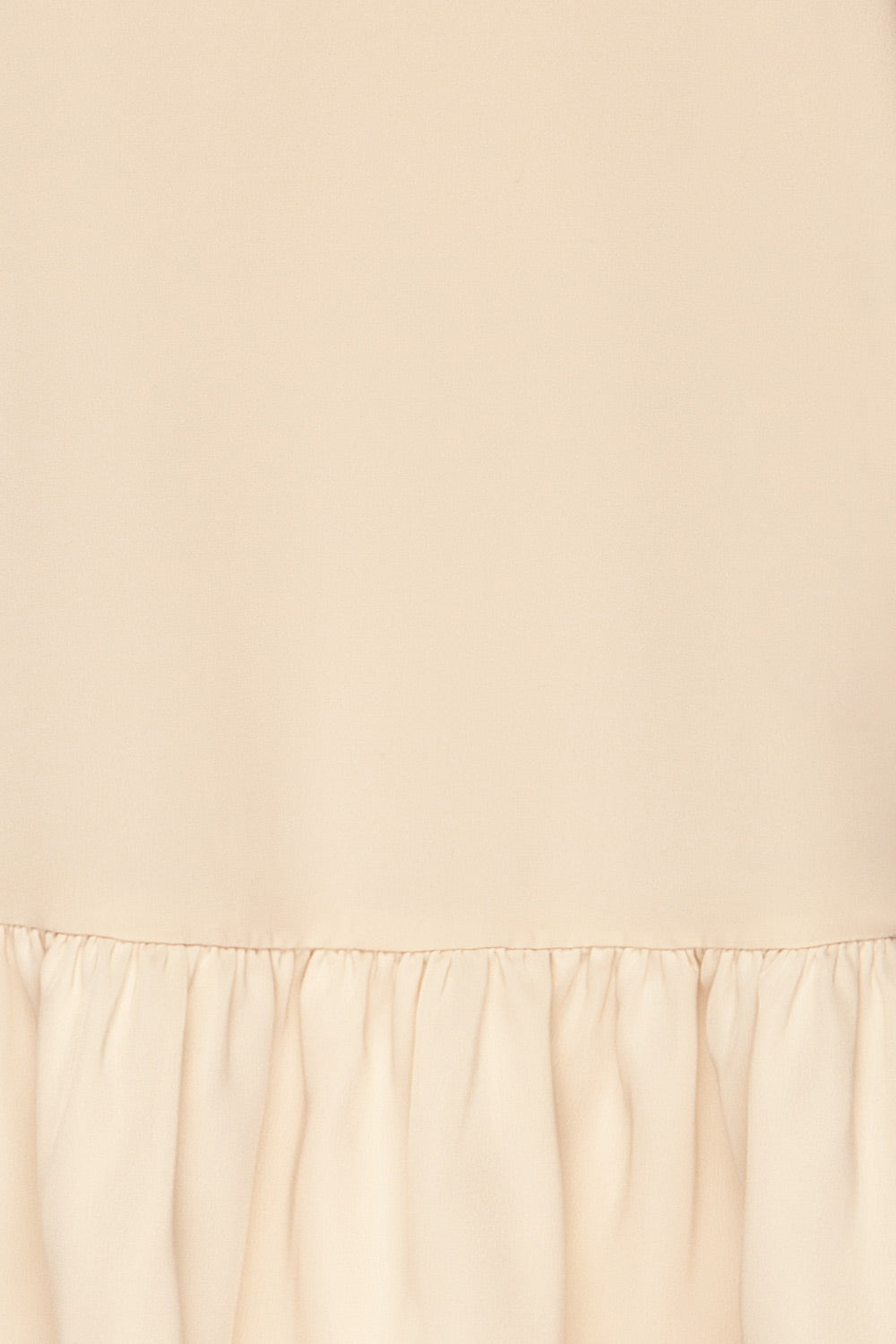 Petrina Cream Peplum Top | Haut Crème fabric | La Petite Garçonne