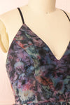 Petronela Short A-Line Floral Dress | Boutique 1861 side close-up