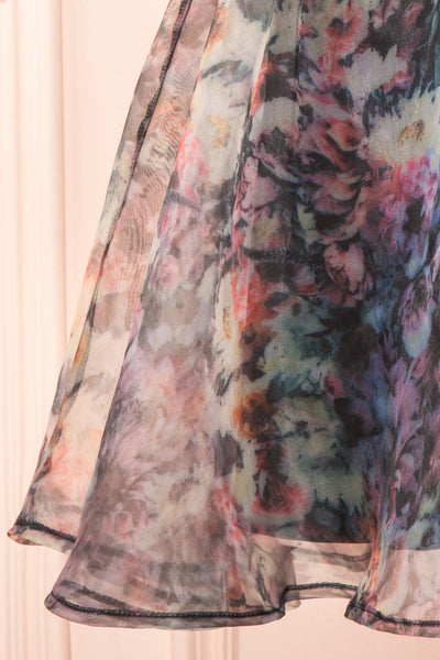Petronela Short A-Line Floral Dress | Boutique 1861 bottom close-up