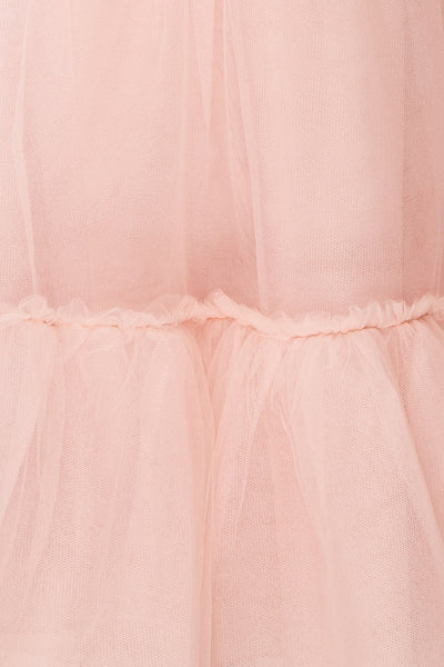 Philana Dusty Pink A-Line Tulle Skirt | Boutique 1861 fabric details