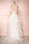 Philomena Voluminous White Bustier Bridal Dress | Boudoir 1861 back view