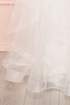 Philomena Voluminous White Bustier Bridal Dress | Boudoir 1861 bottom close-up