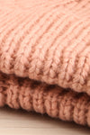 Phoenix Pink Rolled Up Knit Tuque | La petite garçonne flat close-up