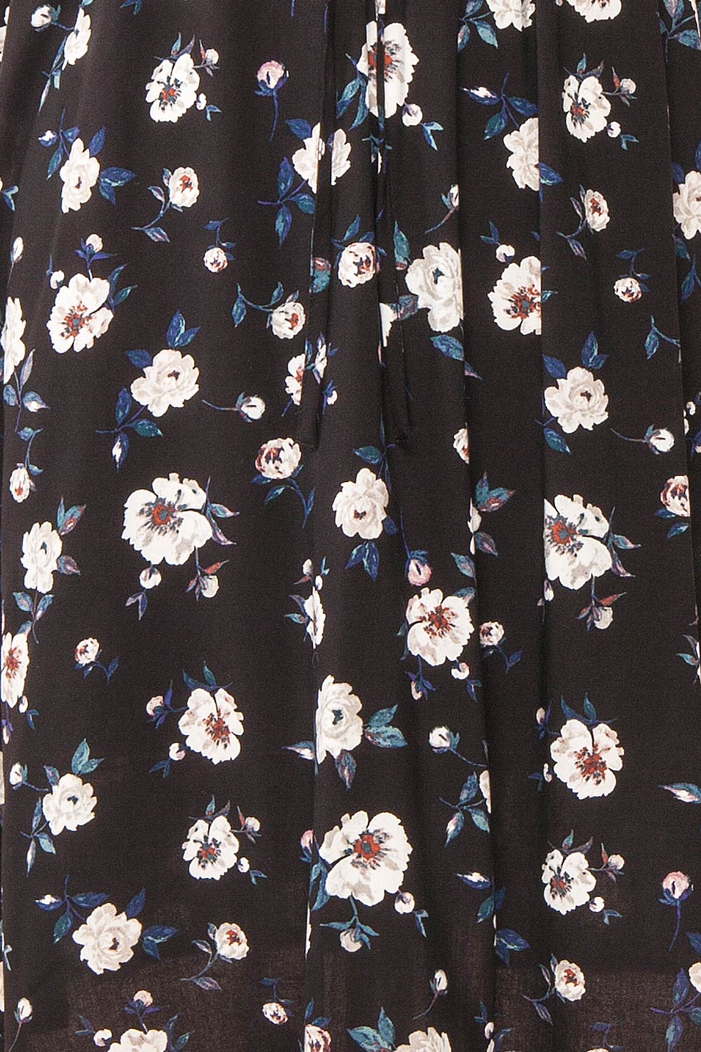 Piana Black Short Floral Dress | Boutique 1861 fabric