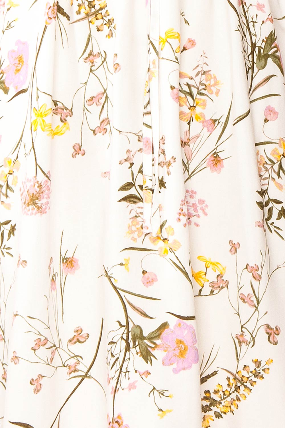 Piana White Short Floral Dress | Boutique 1861 fabric